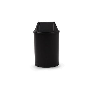 Cesto de Lixo 15L com Tampa Basculante Preto