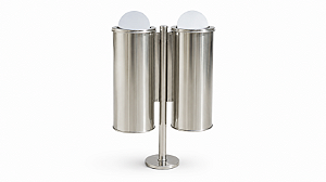 Lixeira Externa Dupla Basculante 2x50L