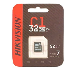Cartão de Memória Hikvision 32GB - Classe 10