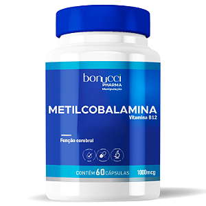 Vitamina B12 1000 mcg  Metilcobalamina 60 Cápsulas