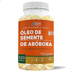 ÓLEO DE SEMENTE DE ABOBORA 120 CAPSULAS CCM 1400MG