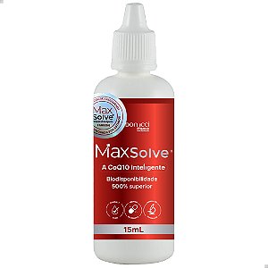 MAXSOLVE 15ML Coenzima Q10 Biodisponibilidade 500% Superior