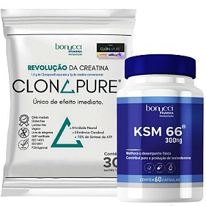 CLONAPURE 30 SACHES 1,8G + KSM 66 300MG 60 CAPS