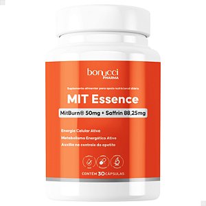Mit Essence® Bonucci Pharma | Energia Celular Ativa | MitBurn® + Saffrin® | 30 Cápsulas
