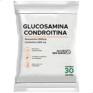 Glucosamina 1500mg + Condroitina 1200mg 30 sachês Sabor Neutro