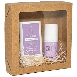 KIT B CAPELLI STICK ANTIFRIZZ + PROTETOR SOLAR FPS 75 PEACH