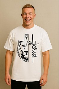 CAMISETA OVERSIZED JESUS LEÃO *FRENTE