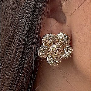 BRINCO FLOR LUXO