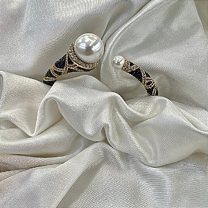 BRACELETE CRISTE NEGRA PÉROLA MZ