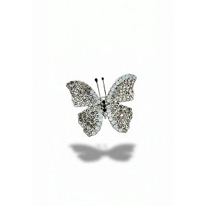 BROCHE BORBOLETA MEDIO PRATA