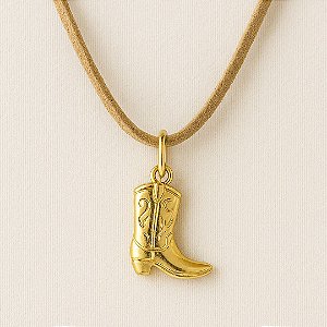 PINGENTE BOTA POLIDA DOURADO