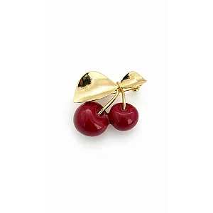BROCHE CEREJA POLIDA
