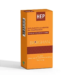 HEP FONTE DE VITAMINA B1 E COBRE 30 COMPRIMIDOS