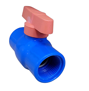REGISTRO DE ESFERA ROSCA PVC AZUL 1''