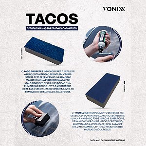 TACO DESCONTAMINANTE C/3 - PARA VIDROS - VONIXX