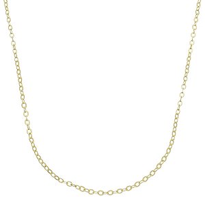 Corrente de Elos Cadeado 50cm Banhado a Ouro (XGLVO-0185-50)