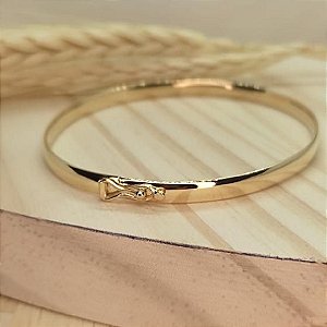 Pulseira Escrava Com Coração Bnhada a Ouro 18k Semi Joias (650317302806)