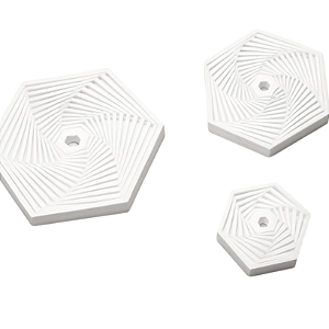 Chaveiro Fidgets Hexagonais - Cor : Branco - 4CM