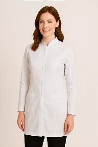 Jaleco Clássico com Zíper - Branco