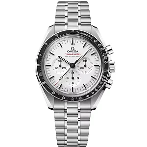 Omega Speedmaster Professional Moonwatch Aço e Branco 42mm