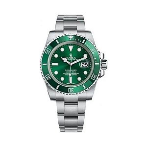 Rolex Submariner 300M Oyster Steel Perpetual Bisel Verde/Cores Lente 41mm