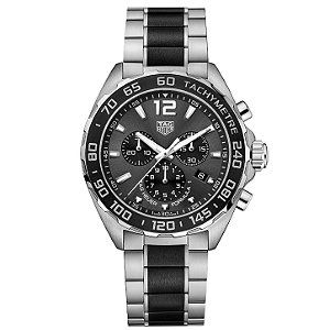 TAG Heuer F1 Cronograph Aço Pulseira Mista 42mm
