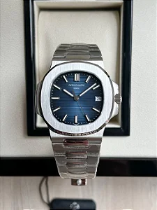 Patek Philippe Nautilus ETA J79165 Aço Azul 40mm