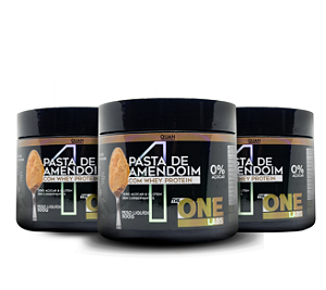 3x Pasta de amendoim com Whey Protein 500g - The One Labs