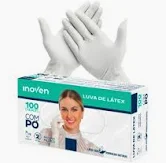 LUVA PROCED C/PÓ TAM G  C/100 INOVEN