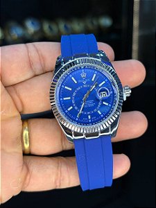 RLX - Sky Dweller Azul/Prata