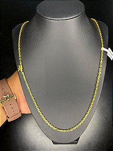 CORDÃO ELO CADEADO 2MM