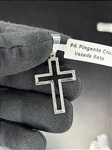 PINGENTE CRUZ VAZADO P - PRATA