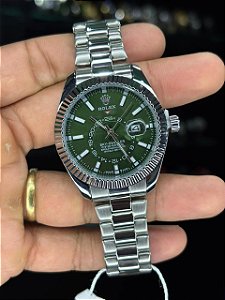 RLX1 - sky Dweller prata/verde