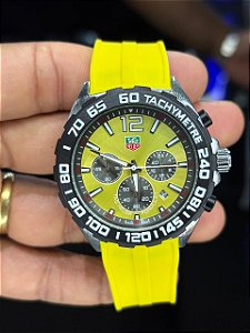 TAG FORMULA 1 AMARELO- TACHYMETRE