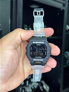 GMA-S2100-7A preto - pulseira transparente