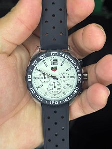 TAG FORMULA 1 - PRATA/BRANCO (pulseira antitranspirante)