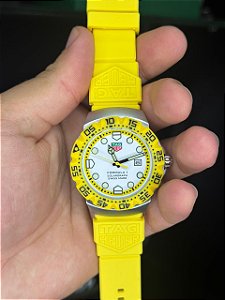 TAG FORMULA 1 - AMARELO - MOSTRADOR BRANCO