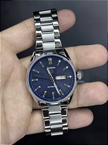 TAG CARRERA PRATA/AZUL FUNDO DE VIDRO