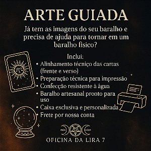 Arte Guiada – Seu Baralho Espiritual com Sua Arte, Caixa e Finalização Premium