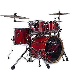 Bateria Odery Equalizer Series Laqueada Pure Red Trees