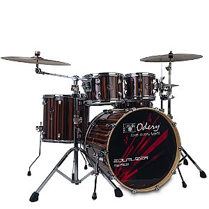 Bateria Odery Equalizer Series Laqueada Roma Ebony Trees