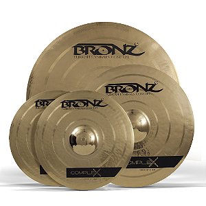 Set de Pratos Bronz 14HH, 16CR, 20RD - Complex Series (B20) c/ Bag