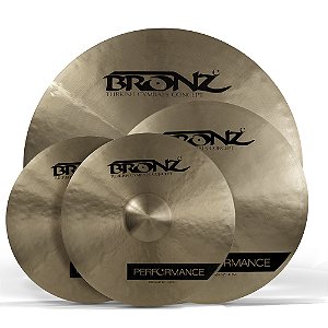 Set de Pratos Bronz  14HH, 16CR, 20RD - Performance Series(B20) c/ Bag