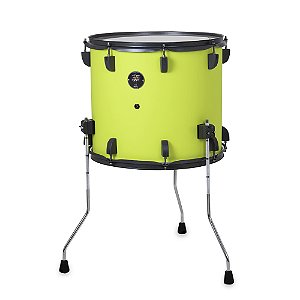 Surdo Odery Tiger series 14 x 12 c/ 3 pés - acabamento Sicilian Lemon com ferragens em Grafite