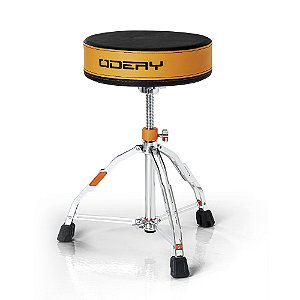 Banco Odery serie Precept com assento redondo cor Orange e Black