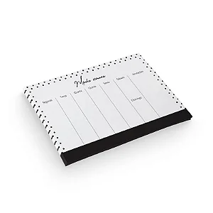 Planner de Mesa - Black - 250x170mm 54fls | Brw