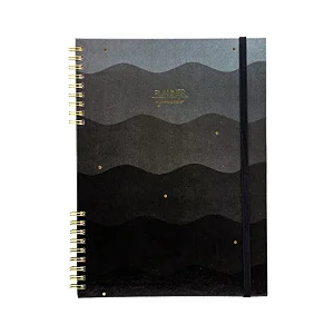 Planner Financeiro Espiral - Black - Capa Dura 177x240mm 97fls | Brw