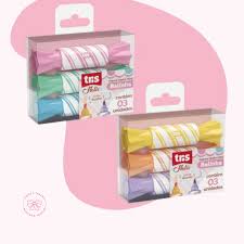 Kit Mini Marca-texto Ponta Dupla -  Balinha  c/ 3 unid | Tris