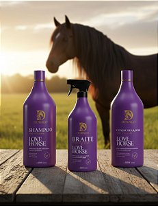 Kit Love Horse 1L – Brilho, Hidratação e Volume