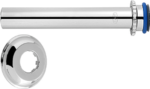 Tubo Ligacao Rigido Cromado P/ Vaso Sanitario DN38 X 26cm